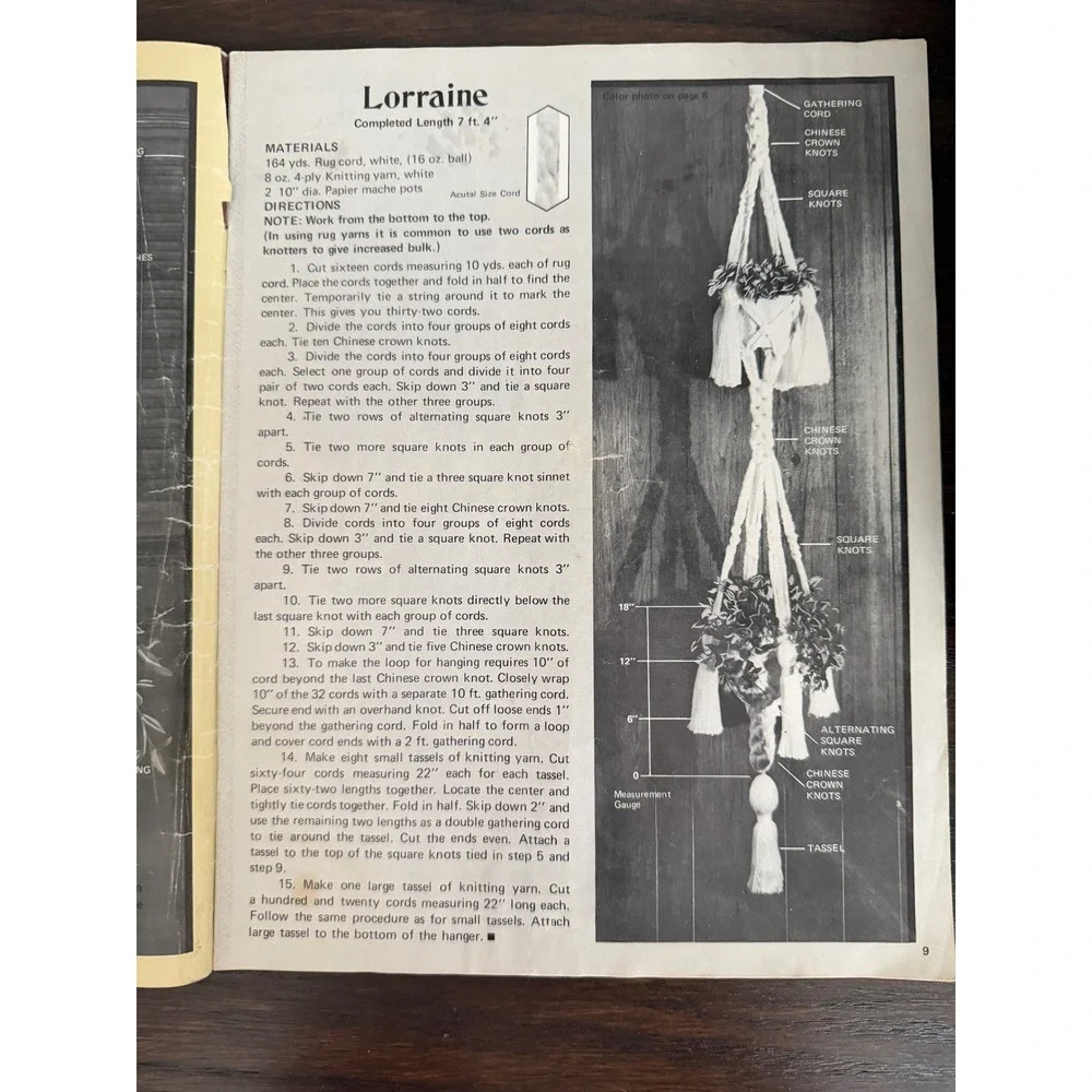 Craft Course Book vintage macrame